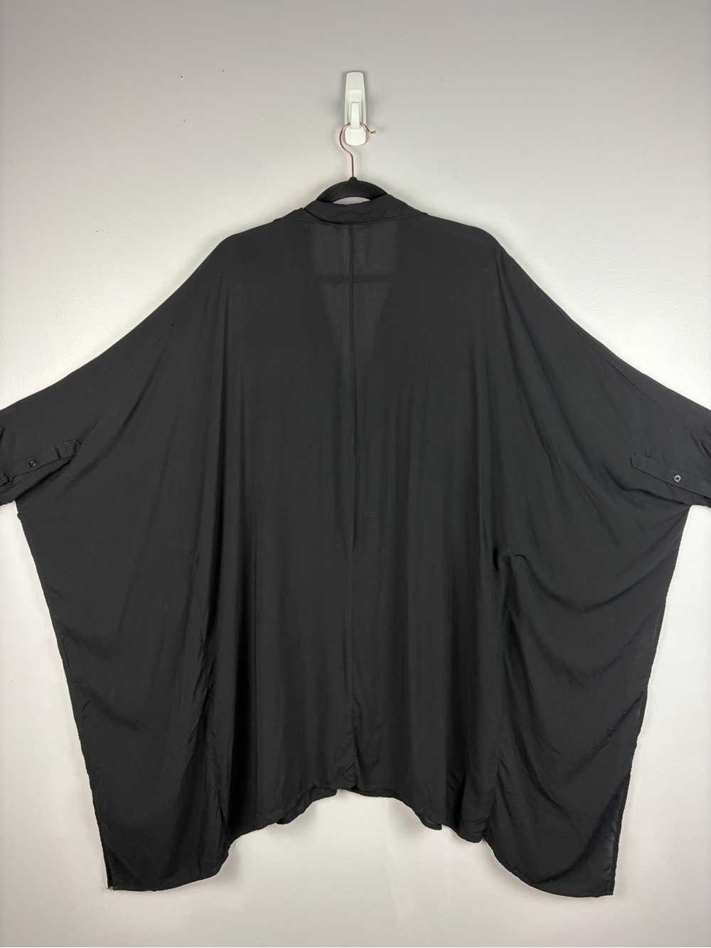 Lauren Ralph Lauren Black Oversized Batwing Dolman Shirt L/XL FLAW - Picture 16 of 16
